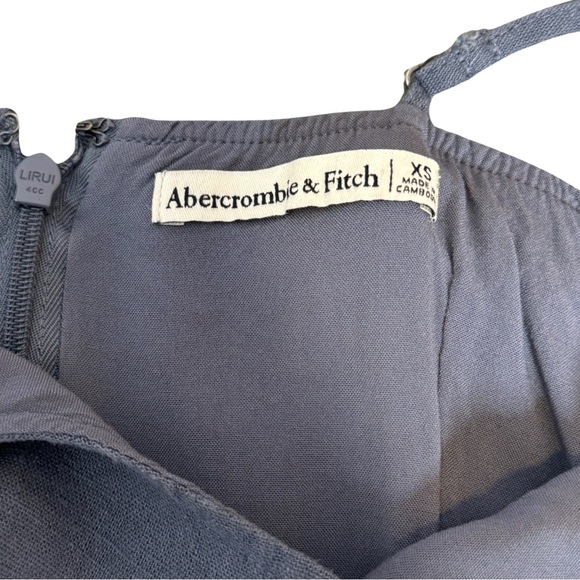 Abercrombie 90s Blue Linen Slip Dress - Picture 4 of 5